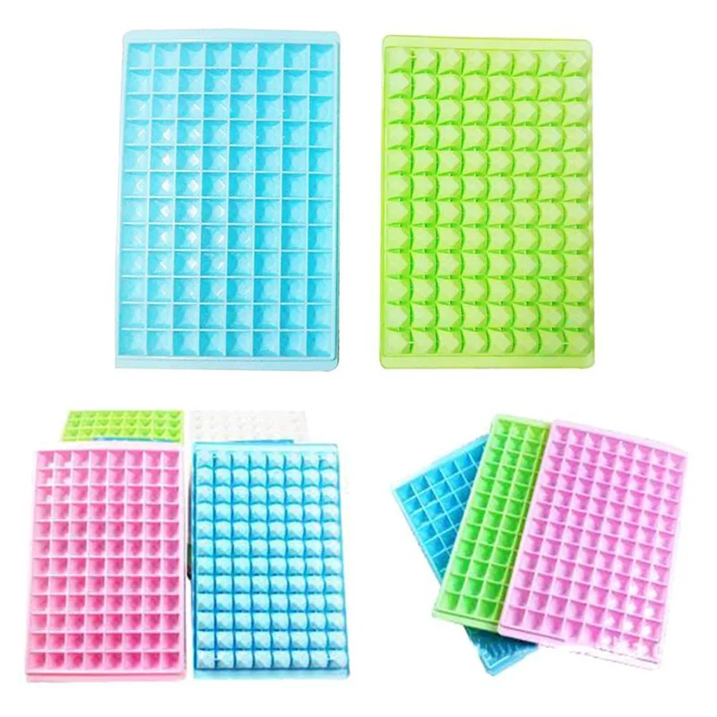 Многоразовые 96-Cubes замораживание квадратный Кубик льда лоток форма для заморозки льда прессформы для бутылки воды конфитюр шоколад формы для печения случайный цвет