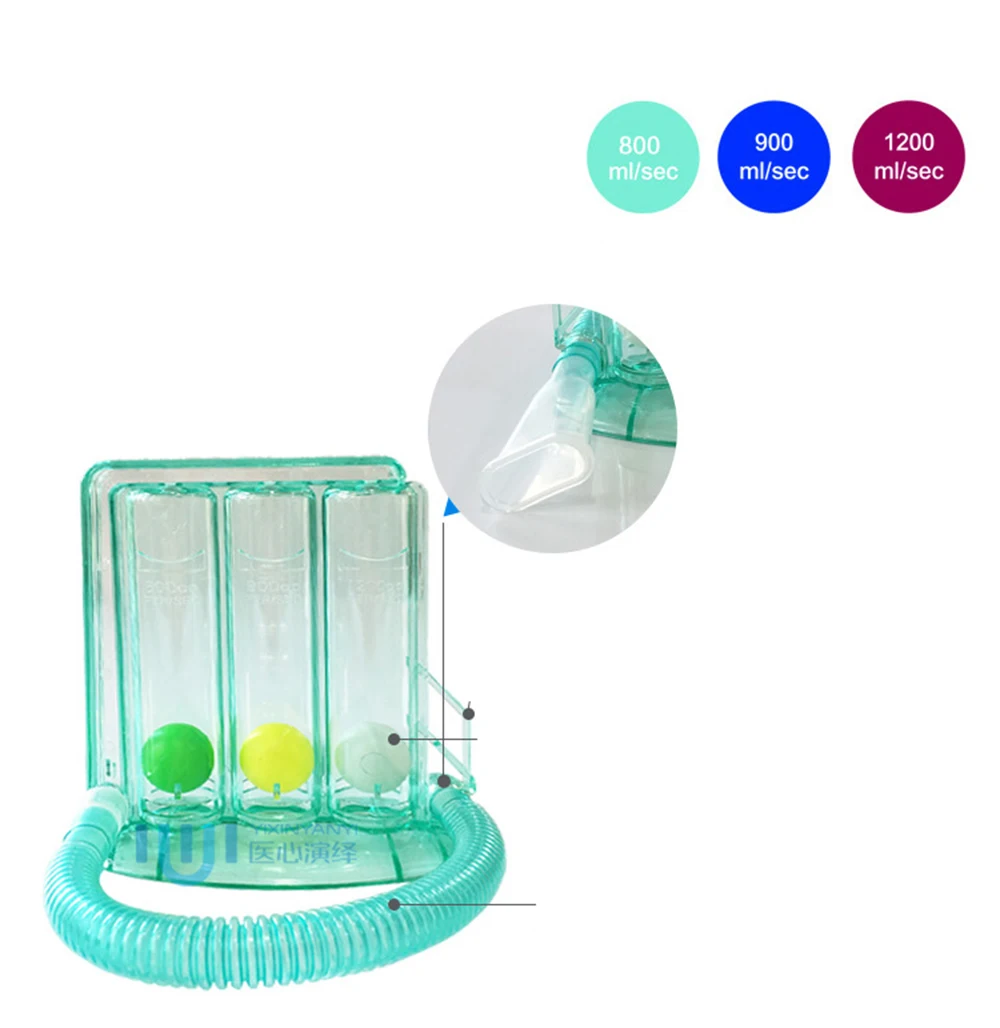 High quality Breathing Training Device Three Balls Instrument Lung ...