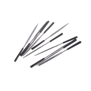 

10 Pieces Diamond Mini Needle File Set Handy Tools for Ceramic Glass Gem Stone Hobbies and Crafts 3mmx140mm