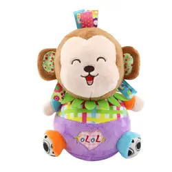 Плюшевая детская игрушка неваляшка звонкий Колокольчик Подарки на день рождения креативный родитель-ребенок Взаимодействие красочное