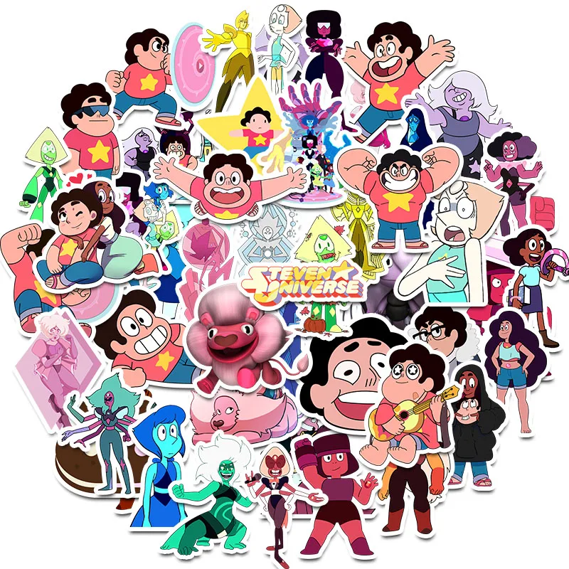 

50PCS Cartoon Anime Steven Universe Sticker Graffiti Stickers for DIY Sticker on Travel case Laptop Skateboard Guitar Fridge