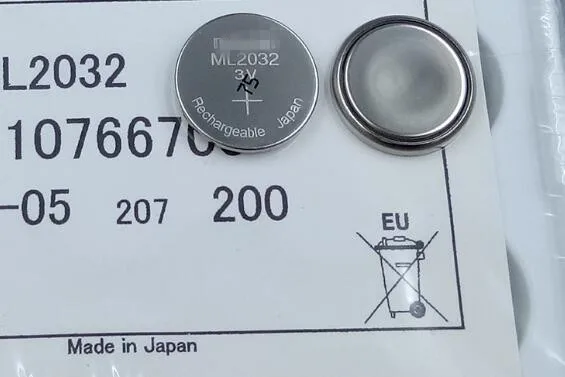

10PCS ML2032 3V rechargeable button battery instead of LIR2032 CR2032 battery