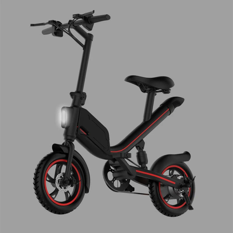 Складной электрический велосипед 36 В литий-ионный аккумулятор из алюминиевого сплава для взрослых мужчин и женщин мини