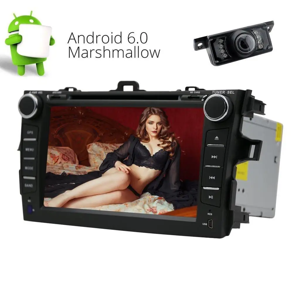 Автомобильный DVD gps для Toyota Camry Android 6 0 два 2 Din четырехъядерный автомобильный