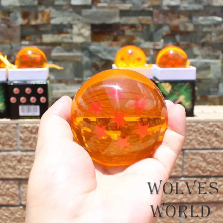 

1PC Super Big 7.6CM Japan Anime Dragon Ball 1-7 Stars Crystal Ball PVC Action Figure Toy High Qutaily In Box Drop Shipping