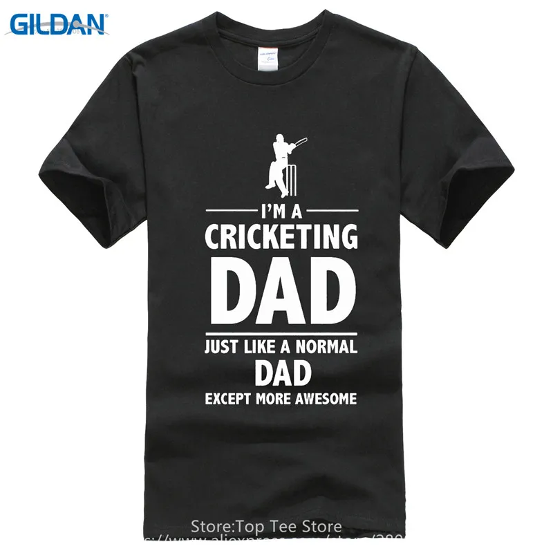 قميص تصميم موقع أنا cricketing أبي الأب يوم fath متعة قصيرة o ضغط القمصان للرجال