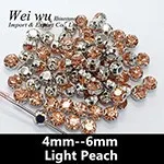 Rhinestones in claw Light Peach 12