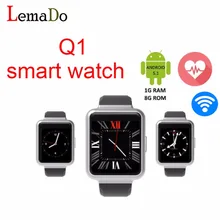 Neue original Q1 smartwatch Quad Core 3G unterstützung Wifi bluetooth sim-karte Smartwatch pk KW88 lem1