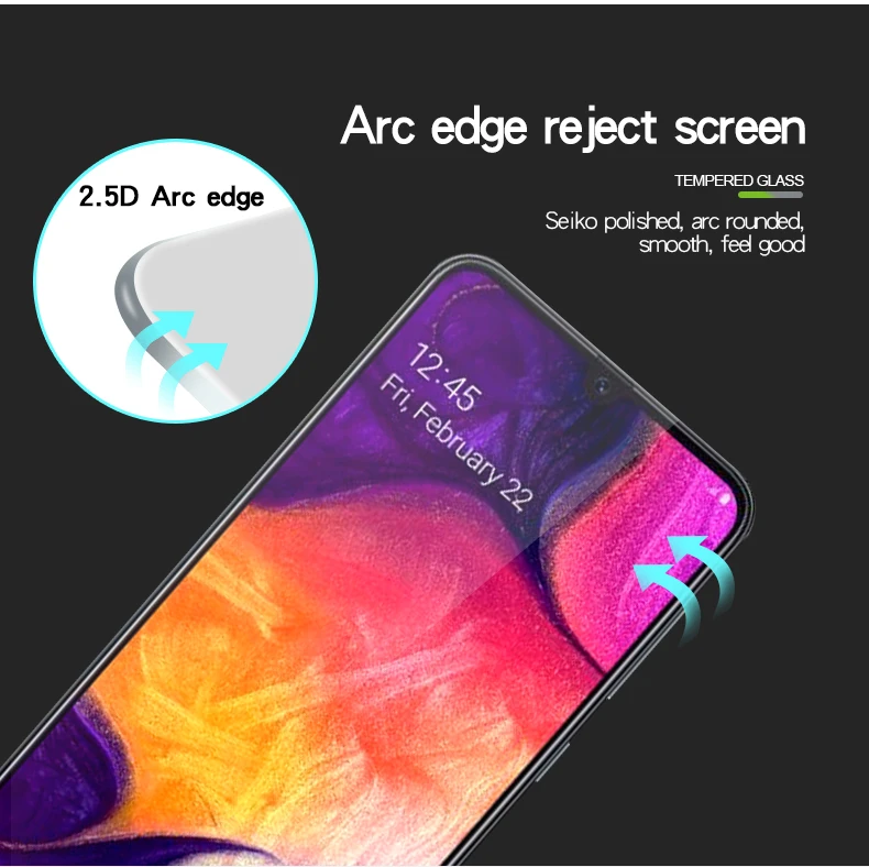 Закаленное Стекло Экран протектор для samsung Galaxy A50 A30 A40 A20 A20E A10 A60 A70 A80 A90 M10 M20 защитный Стекло пленка Фольга