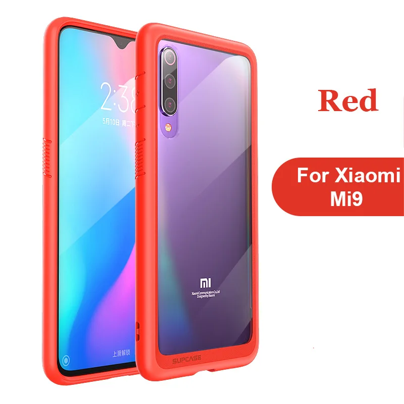 Для Xiaomi mi 9 чехол SUP чехол UB стиль противоударный Pre mi um Hybrid ультратонкий защитный ТПУ бампер+ PC Прозрачный чехол для Xiaomi mi 9 - Цвет: Red