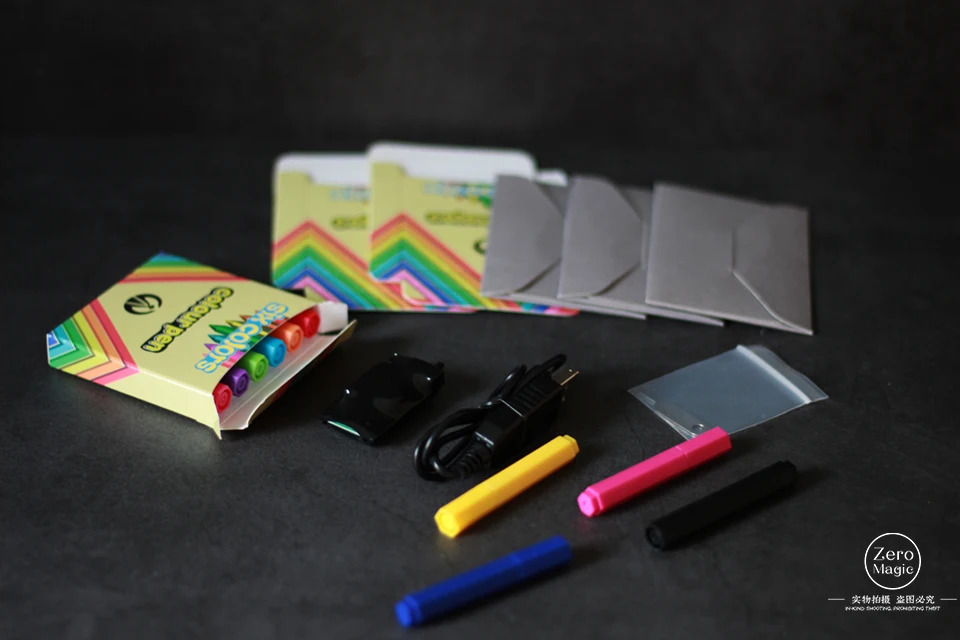 

Color Pen Prediction - Color Match Mini,stage magic,magic trick,props，close-up,illusions,Accessory,gimmick,mentalism