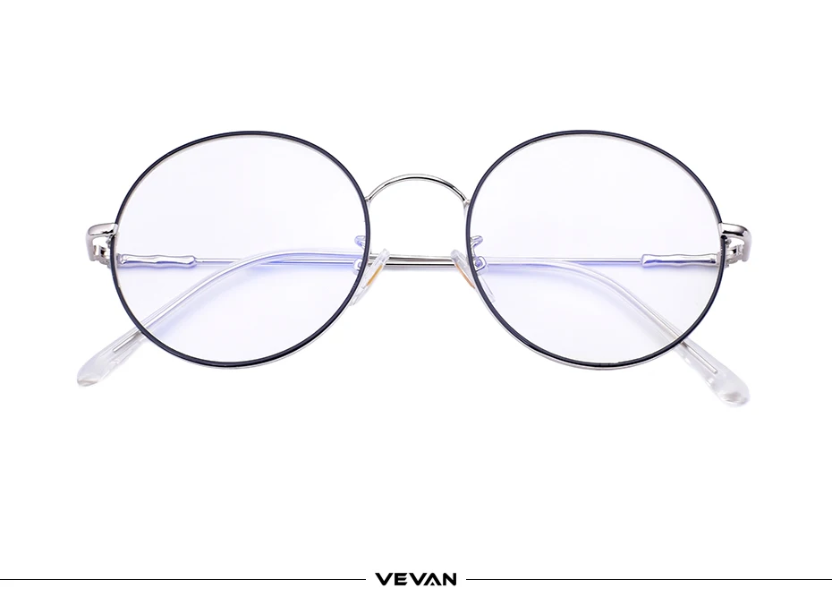 Vevan 2018 Ретро Круглый анти-Blu-ray очки кадры Для женщин очки кадр Для мужчин UV400 Оправы для очков оправы с коробкой