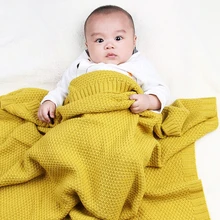 Детское шерстяное одеяло ярких цветов, детское трикотажное одеяло из органического хлопка