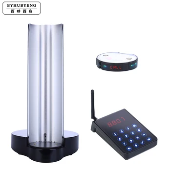 

Full Water-proof Restaurant Pager Wireless Pagers Calling Buzzer System Video Demo CE+FCC Certified FM Distance>3000m 1T+1C+1P