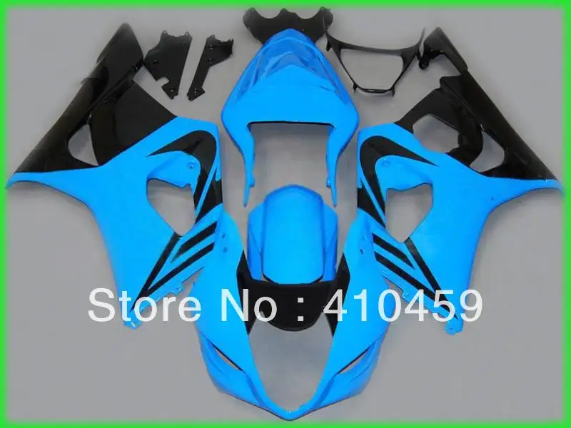 

First-class Fairing kit for SUZUKI GSXR1000 GSX-R1000 GSXR 1000 K3 03 04 2003 2004 black blue ABS Racing Fairings set SM29