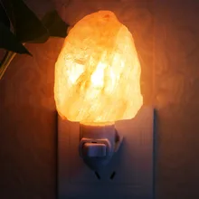 AKDSteel Bingirl ЕС вилка соленая лампа мини натуральный гималайский кристалл ручной резной беспроводной ночник с настенной вилкой для спальни