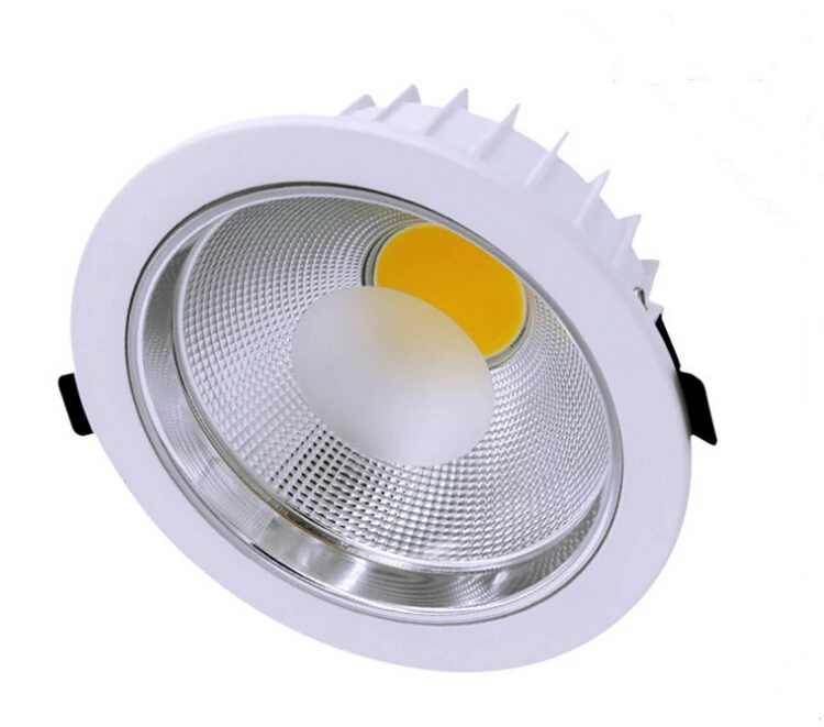 

Free Shipping Super Bright Dimmmable COB Led Ceiling Light 20W Led Recessed Down light Lamp with Driver AC85-265V Led Spotlight