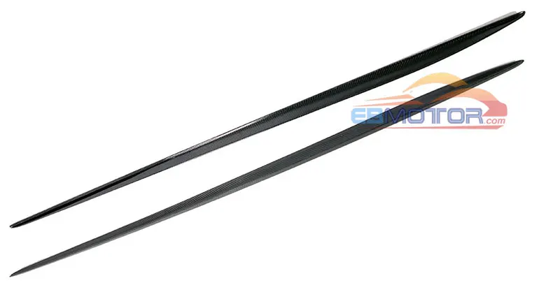 ebmotor-com Real Carbon Fiber Side Skirts Cover 1pair For Benz W205 C63 C63s AMG SOnly 2015UP 6