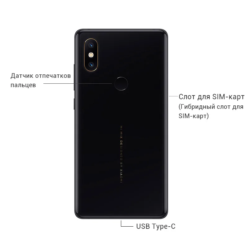 Глобальная ПЗУ Xiaomi mi x 2S 6GB 128GB Snapdragon 845 Octa Core Face ID NFC 5 99 "12 МП Двойная камера