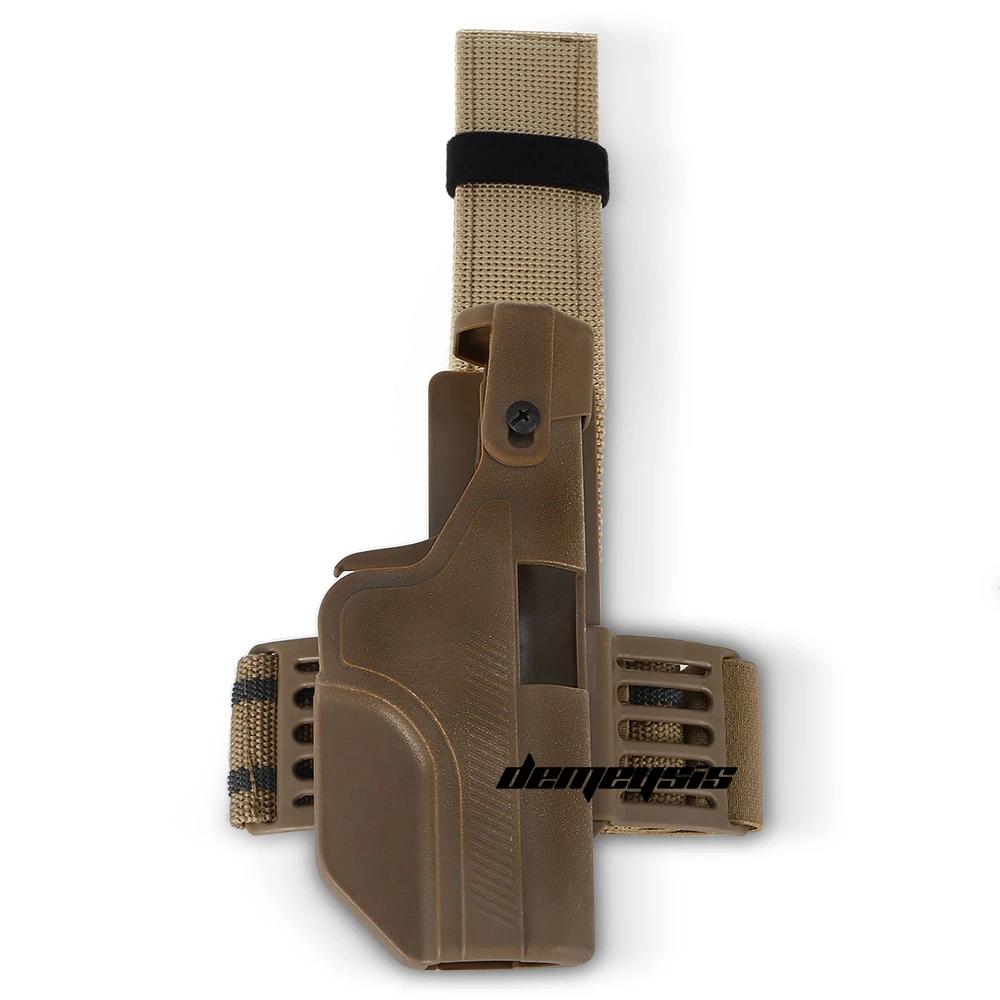 Тактическая набедренная пистолет кобура для охоты на открытом воздухе кобуры военные Airsoft стрельба, битва Бедро кобура для Glock 17 19 23