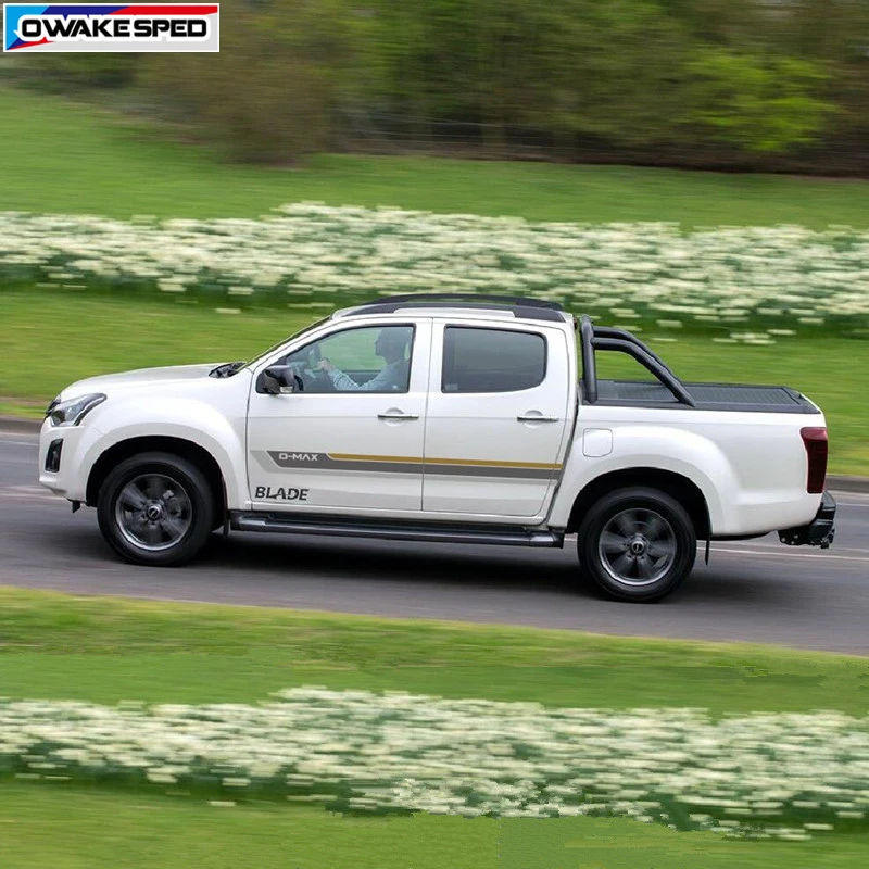 Спортивные гоночные автомобильные наклейки для ISUZU D MAX боковые полосы двери