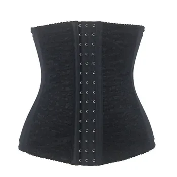 

AJ2213 Women's Sexy Underbust Waist Trainer Corset Bustier Body Shapewear Lace Up Waist Embroidery Plus Size Latex Corselet
