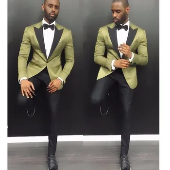 

New men's fashion suit two-piece suit (jacket + pants) men's business dress wedding groom dress support custom