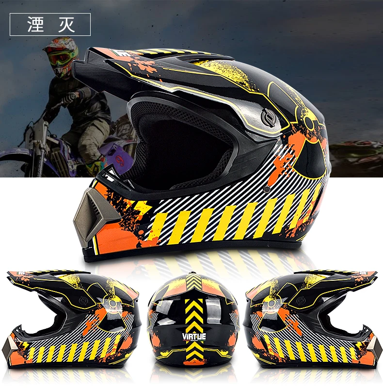 Профессиональный Гоночный Кроссовый шлем hors route Casque Moto Capacete Moto Casco внедорожный мультяшный детский мотоциклетный шлем