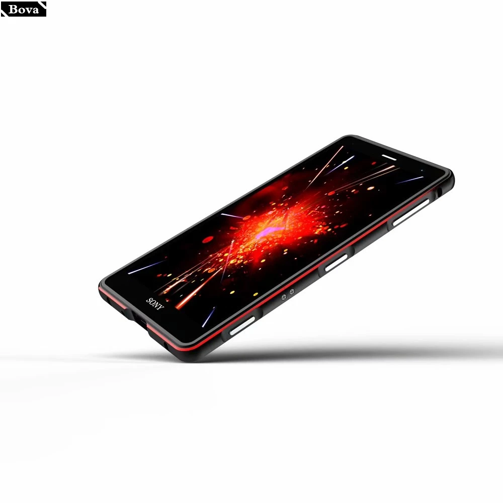 Чехол для Sony XZ3 роскошный Ультратонкий алюминиевый бампер Xperia + 2 пленки (1