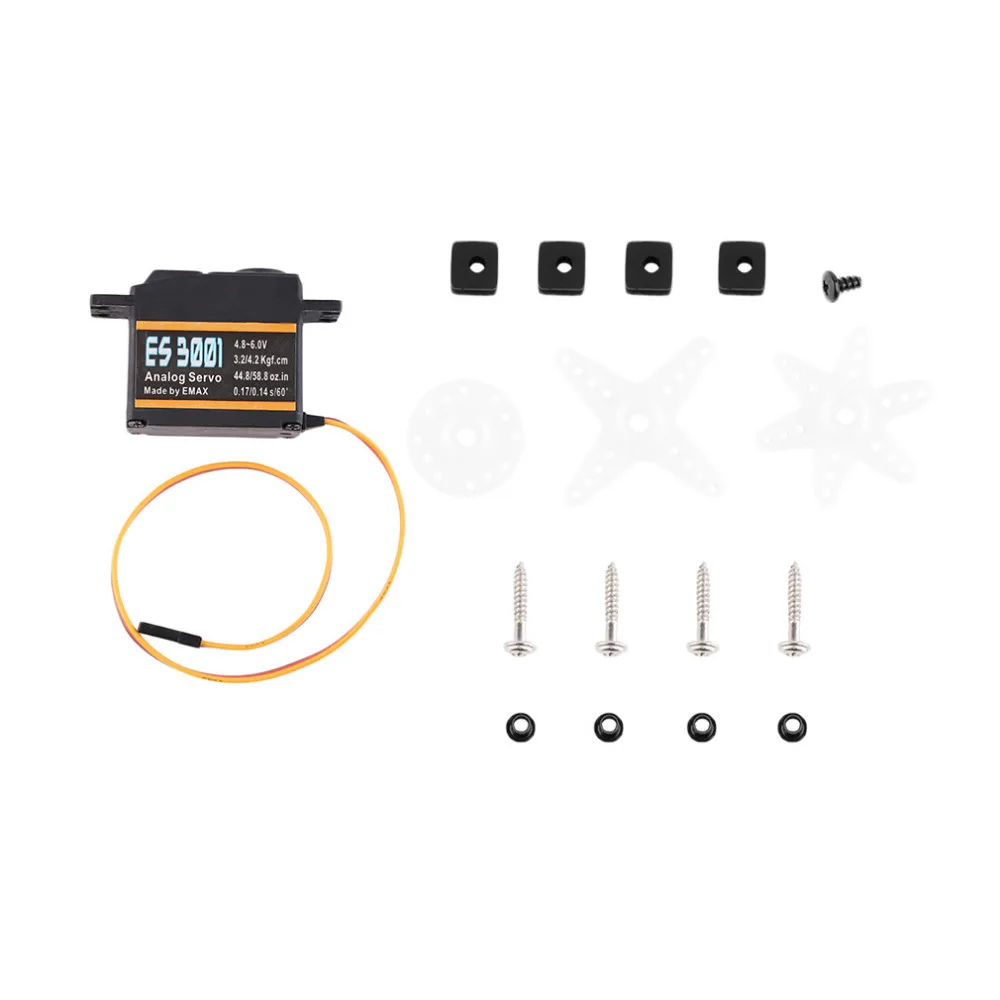 4pcs-Emax-ES3001-43g-Servo-RC-Parts-ABS-Analog-Servo-For-Helicopter-Airplane-Part-register-shipping (7)