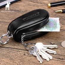 Мужские кошельки из натуральной кожи для автомобильных ключей, органайзер для ключей, ключница на молнии, чехол для ключей, сумка, кошелек, мини PL271