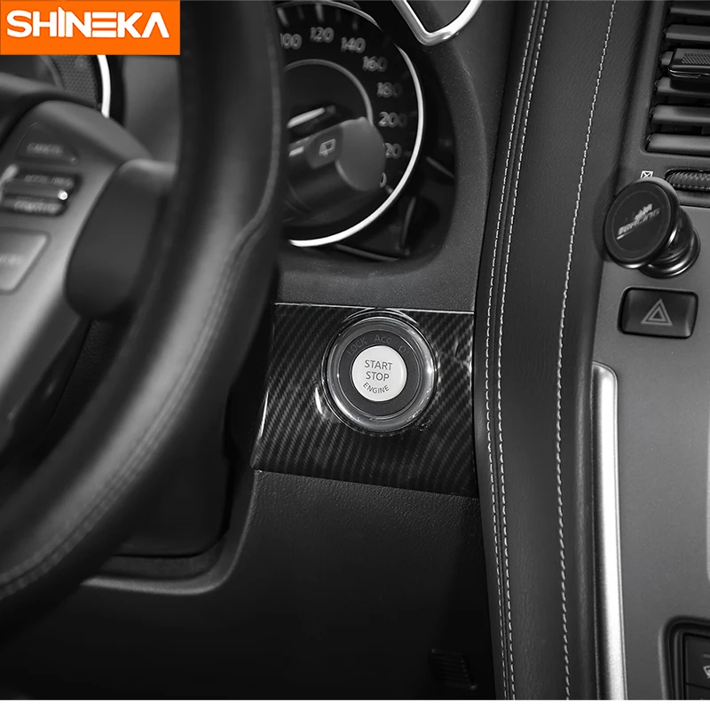Крышка кнопки запуска двигателя SHINEKA Обшивка Рамы Для Nissan Patrol Y62 2017 +