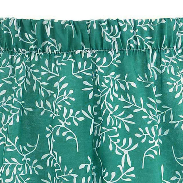 This Summer Women Popular Floral Elastic Waist Cotton Shorts For Female Short Pants Woman Plus Size Beach Shorts