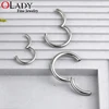 6mm 8mm 10mm 12mm 12G 14G 16G Circular Septum Clicker Titanium Hoop Earrings Piercing For Women Men 4