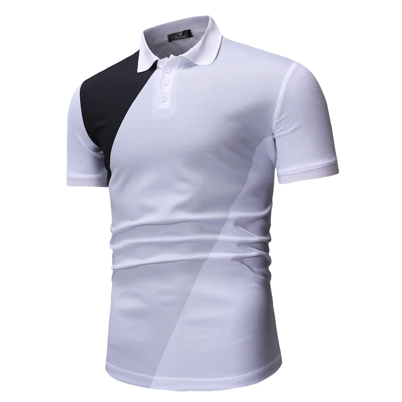 

2019 Brand Casual Polo Shirt Men Flame Printing Cotton Polo Homme Turn Down Collar Man Slim Fit Summer Polos Shirts M-3XL
