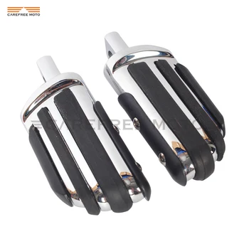 

Chrome Motorcycle Male Mount Footpegs Foot Rest Pegs Case for Harley Softail Sportster 883 1200 Night Train