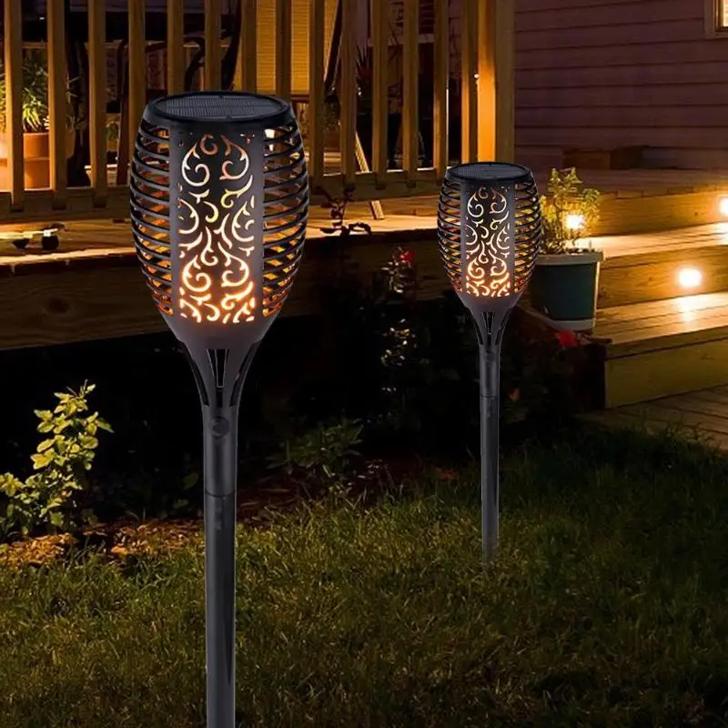 

33LED Soft Light Control Solar Flame Light Dance Flame Design Outdoor Waterproof Garden Torch Lamp for Courtyard Garden Balcony