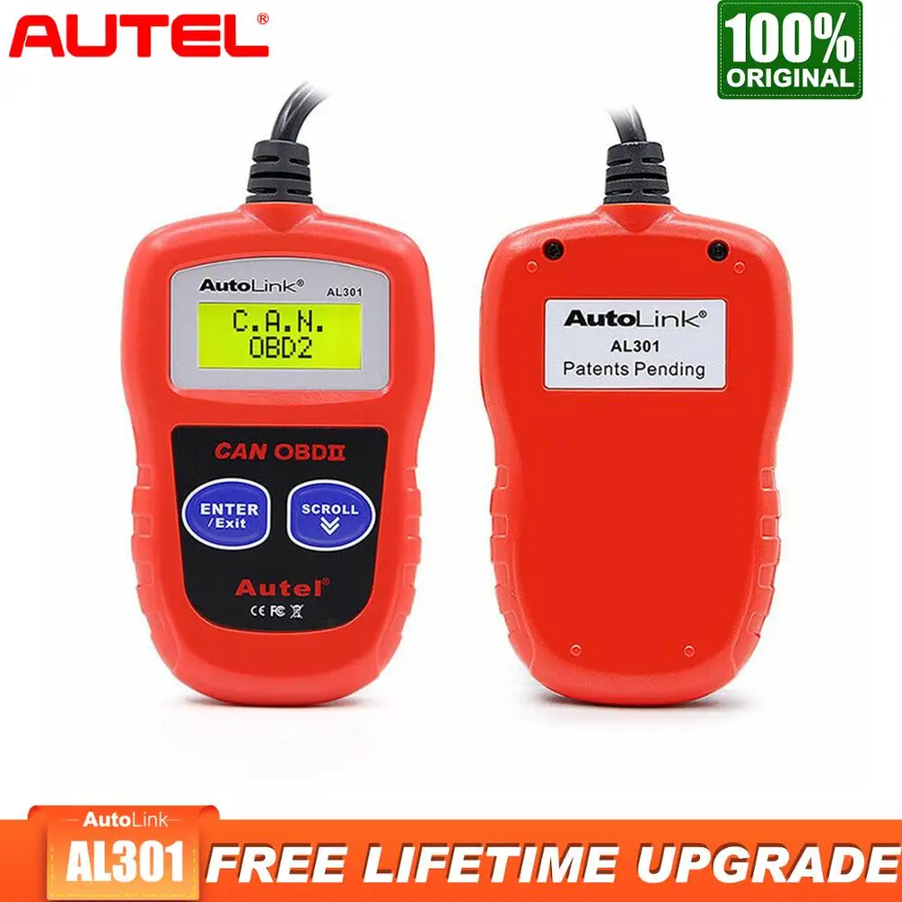 Autel Autolink AL301 Obd2 сканер диагностический инструмент автомобильный диагностический тесто чем elm327 launch x431 сканер Automotivo