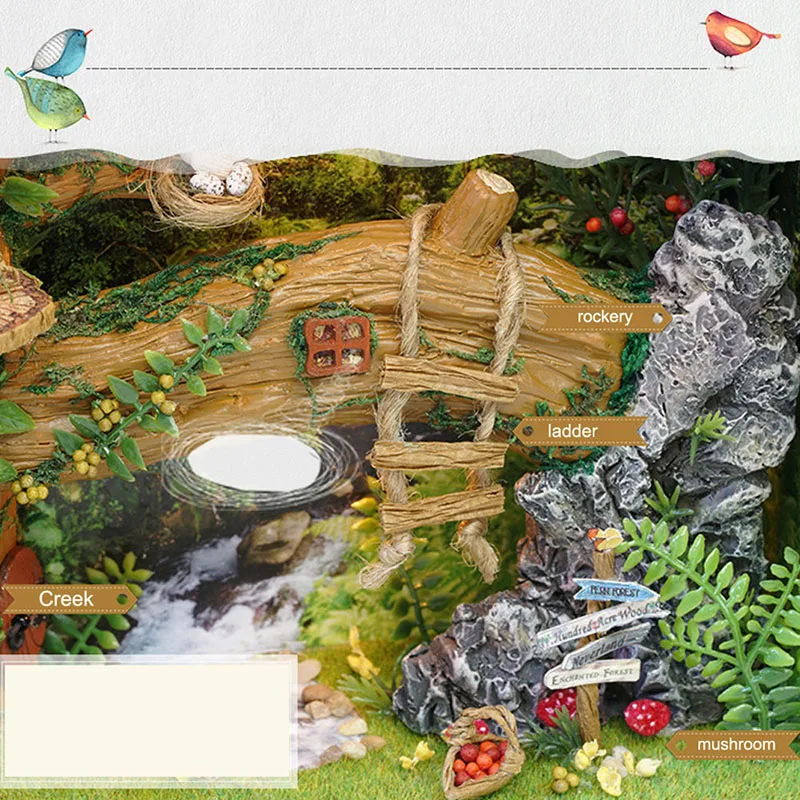 Миниатюрный Кукольный домик 3D набор для самостоятельной сборки деревянный