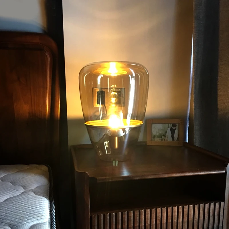 

Modern table light decorative glass lights for living room dining room bedroom home restaurant lighting creative Desk lamp