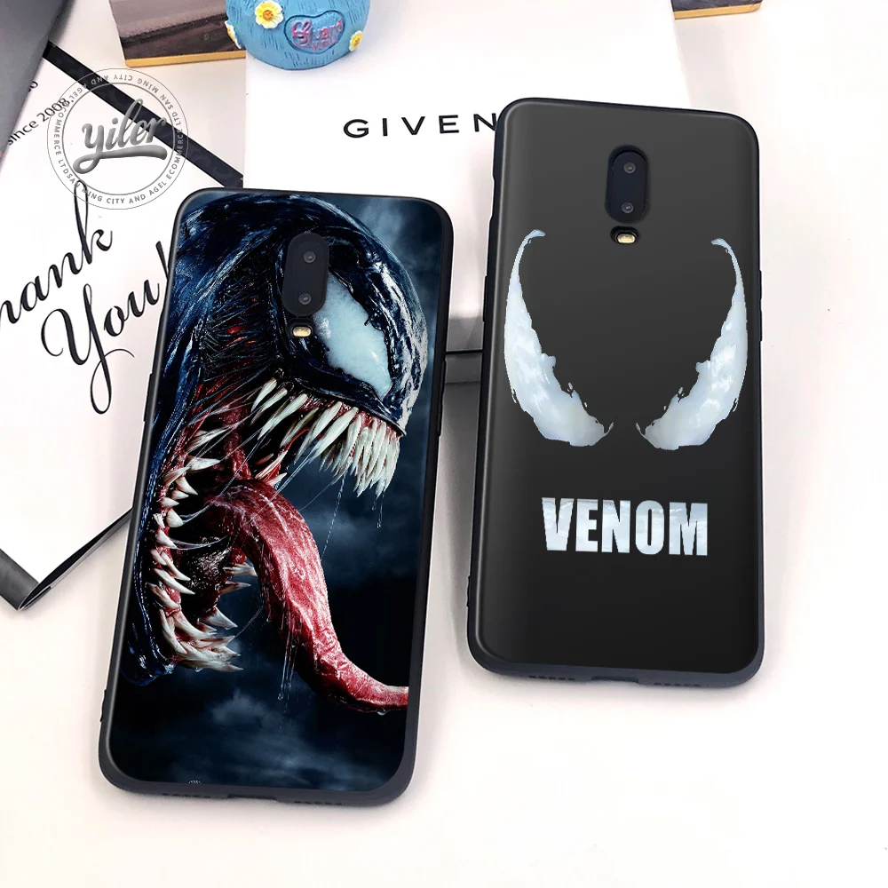 

Coque For Case Oneplus 6T Spiderman Venom Black TPU Cases for Oneplus 6T Case for One plus 6T 1+6T Cover for Funda Oneplus 6T
