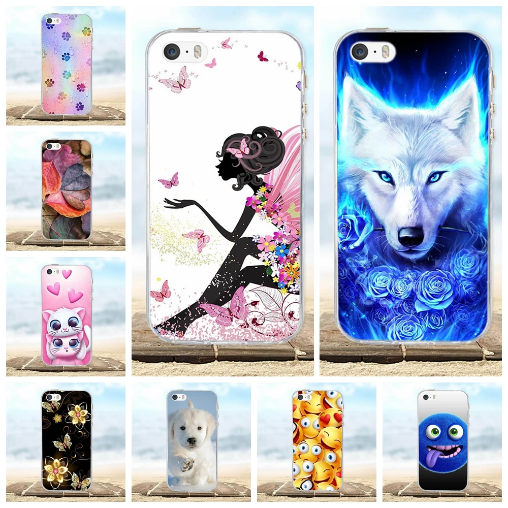 For Apple iPhone 5 5S SE Case Silicone Soft TPU Cover For iPhone 5S Case Bumper Funda For iPhone 5 Phone Cases For iPhone SE Bag