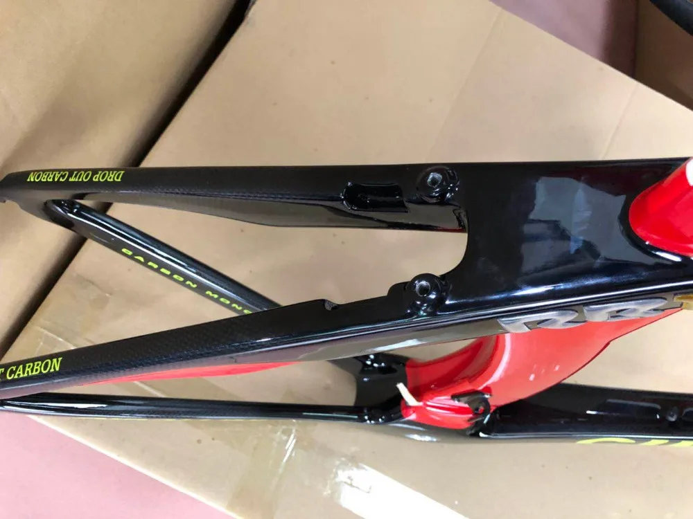 Sale 2 year warranty black red bicycle carbon frame women style carbon bike framework made in taiwan RB1K white /black/red frameset 4