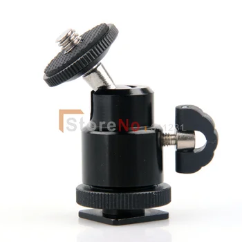 

2PCS Adjustable Swivel Angle Ball Standard 1/4'' Hot Shoe Mount Adapter Holder With Tracking number