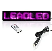 LED Display Car Sign Red LED Light Programmable Scrolling Moving Message Display Board Remote Control LED Bus Sign Display