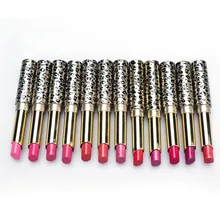 Красивые Новые 12 шт./партия помады окраска губ Макияж партия Леопард Увлажняющая губная помада набор модных помады для макияжа Набор