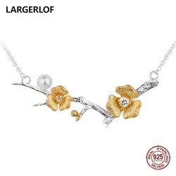 LARGERLOF 925 пробы серебряный кулон Цепочки и ожерелья Для женщин ювелирные изделия из серебра 925 ювелирные изделия ожерелье в виде животного