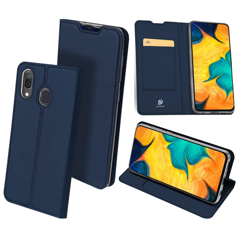 

Original DUX DUCIS PU Leather Case For Samsung Galaxy A10 A30 A50 Coque Luxury Thin Flip Case Cover For Galaxy A50 A10 A30 Cases
