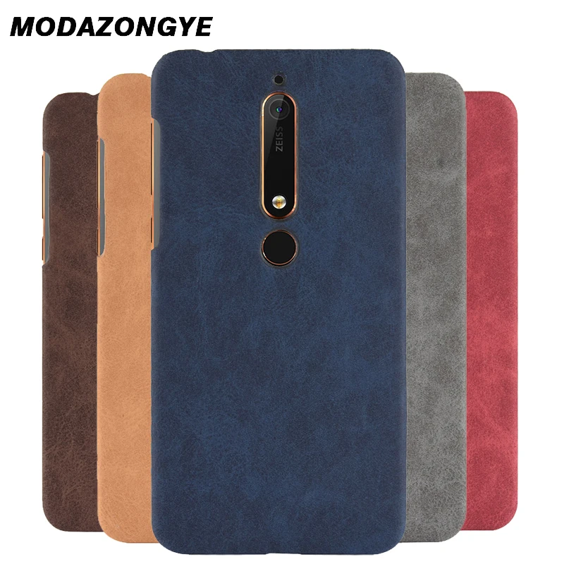 

For Nokia 6 2018 Case Nokia 6.1 Case Hard Back Cover PU Leather Phone Case For Nokia 6 2018 TA-1068 TA-1050 TA-1043 TA-1045 Case