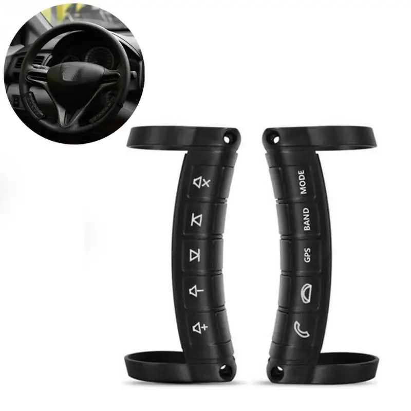 

1pc 5 button Universal Multifunction Wireless Car Steering Wheel Button Remote Control For Stereo DVD GPS
